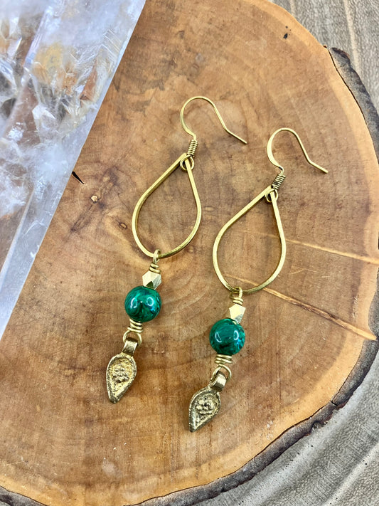 Teardrop Gemstone Earrings